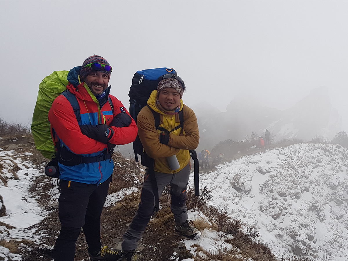 George Saado with his Sherpa